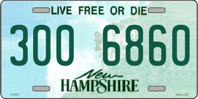 NH license plate 3006860