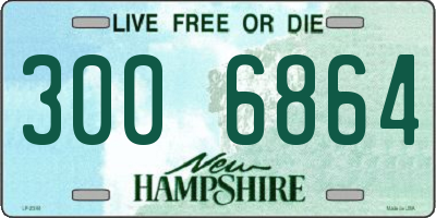 NH license plate 3006864