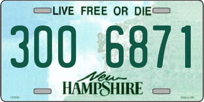 NH license plate 3006871