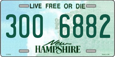 NH license plate 3006882