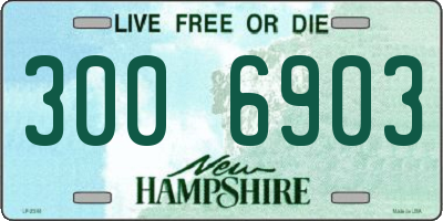 NH license plate 3006903