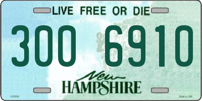 NH license plate 3006910