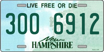 NH license plate 3006912