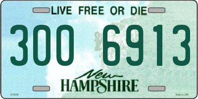 NH license plate 3006913