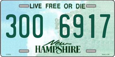 NH license plate 3006917