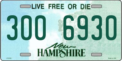 NH license plate 3006930