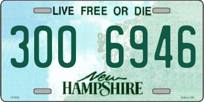 NH license plate 3006946