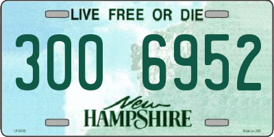 NH license plate 3006952
