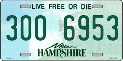 NH license plate 3006953