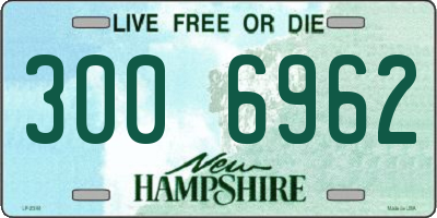 NH license plate 3006962