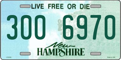 NH license plate 3006970