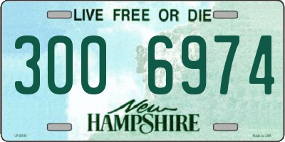 NH license plate 3006974