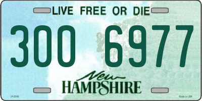 NH license plate 3006977