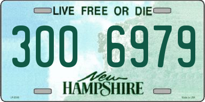 NH license plate 3006979