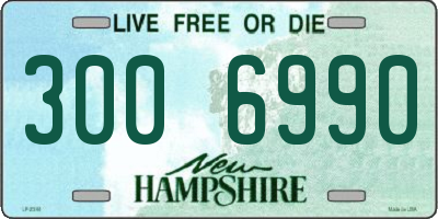 NH license plate 3006990