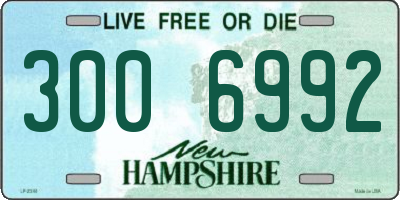 NH license plate 3006992