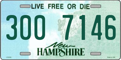 NH license plate 3007146