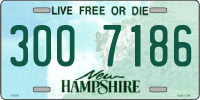 NH license plate 3007186