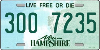 NH license plate 3007235