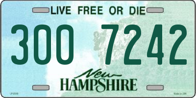 NH license plate 3007242