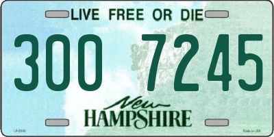 NH license plate 3007245