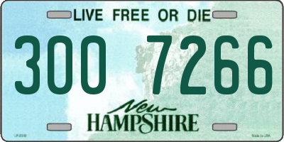 NH license plate 3007266