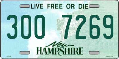 NH license plate 3007269