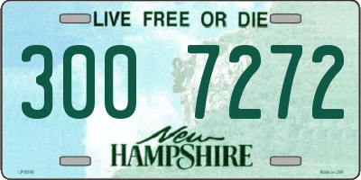 NH license plate 3007272