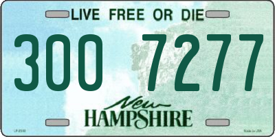 NH license plate 3007277