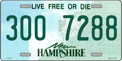 NH license plate 3007288