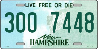 NH license plate 3007448