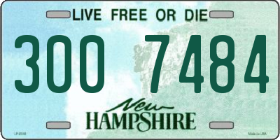 NH license plate 3007484