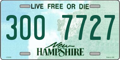 NH license plate 3007727