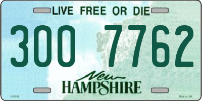 NH license plate 3007762