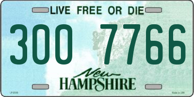 NH license plate 3007766