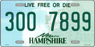 NH license plate 3007899
