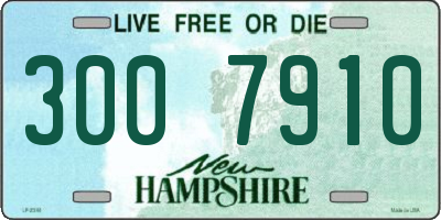 NH license plate 3007910