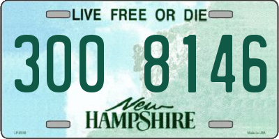 NH license plate 3008146