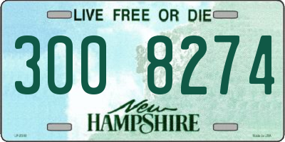 NH license plate 3008274