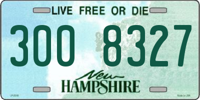 NH license plate 3008327