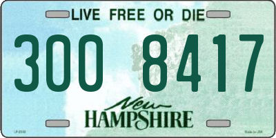 NH license plate 3008417