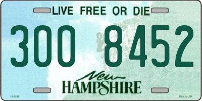 NH license plate 3008452