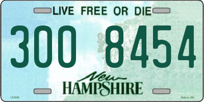 NH license plate 3008454