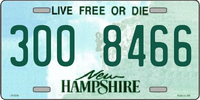 NH license plate 3008466