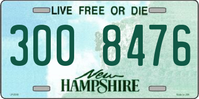 NH license plate 3008476