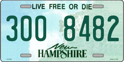 NH license plate 3008482