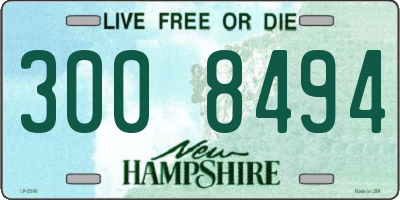 NH license plate 3008494