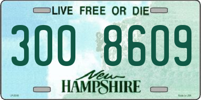 NH license plate 3008609