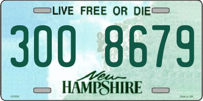 NH license plate 3008679