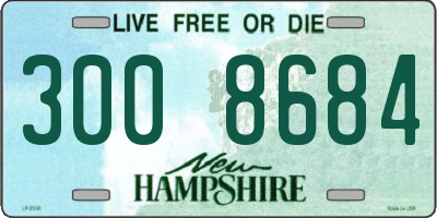 NH license plate 3008684